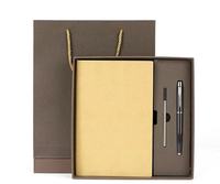 Ensemble cadeau de carnet personnalisé de haute qualité A5 avec couverture en cuir, boîte cadeau et stylos avec logo personnalisé