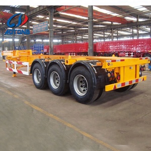 Semi-remorque squelette 3/4 essieux 20/40/45 pieds, châssis squelette, remorque porte-conteneurs 30-80 T pour camion à <span class=keywords><strong>vendre</strong></span> - Product Image 6