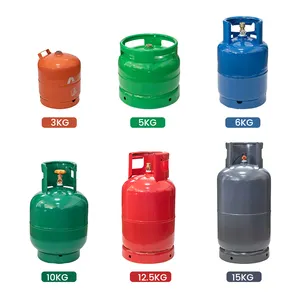 Bina 3kg/5kg/6kg/10kg/12.5kg/15kg Refillable Filling Empty LPG Cylinder Accessories Nigeria Cooking Gas Cylinder For Home Use