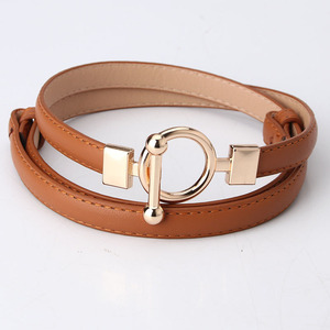 Women Skinny <strong>Belt</strong> Adjustable Thin <strong>Waist</strong> <strong>Belt</strong> Faux Leather Waistband Hook Buckle Ladies Thin <strong>Belt</strong> <strong>for</strong> <strong>Dress</strong> Width 1.4 CM - Product Image 1