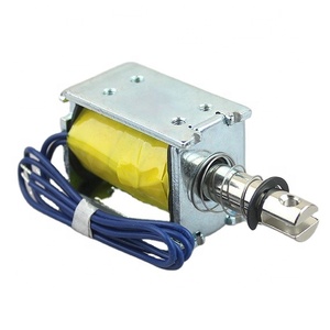 Solenoid Elektromagnetik Dorong-Tarik 1N untuk Perangkat Elektronik 6v 12v 24v DC Langkah 10mm - Product Image 1