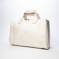 Sac à crayons de maquillage personnalisable en Tyvek recyclé, avec poignée, grande capacité, pour voyage, multifonctionnel, personnalisable