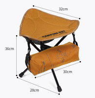 360 °   Tabouret portable rotatif pliable, siège trépied léger et compact, chaise d'extérieur pour le camping, la pêche et les voyages