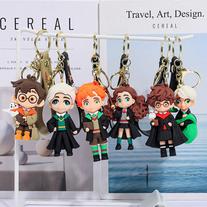 Llavero de Silicona 3D con Diseño de Dibujos Animados, Llavero de PVC de <span class=keywords><strong>Harry</strong></span> <span class=keywords><strong>Potter</strong></span>, Libro Mágico, Decoración para Mochilas de Mujer - Product Image 2