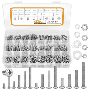 615Pcs Stainless Steel <b>Phillips</b> Pan Head Screws Nuts Washers <b>Set</b> 304 Steel Assorted Sizes Tool Kit - Product Image 1