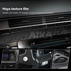 <span class=keywords><strong>Vinilo</strong></span> Adhesivo de PVC con Textura 3D, Grano Maya, Negro, Rojo, Azul, Gris, Película que Cambia de Color, <span class=keywords><strong>Vinilo</strong></span> para Envolver Autos, Adhesivos de Fibra de Carbono Forjado - Product Image 5