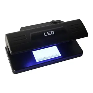 Detector de dinero de escritorio ampliamente utilizado LED, Detector de billetes portátil, luz LED UV, detección de billetes falsos