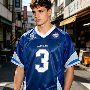 Customizable Streetwear Fashion Fan Jersey ODM Factory Direct Custom Logo Game Day Casual Soccer Jersey for Fans - Product Image 4