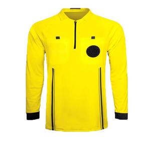 两个隐藏口袋100% 聚酯互锁轻质性能足球长袖裁判运动衫 - Product Image 4