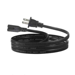 Cable de Alimentación Flexible de 10 A, 125 V, 18 AWG, No Polarizado, NEMA 1-15P, C7, con Aislamiento de PVC, Certificado en EE. UU. - Product Image 2