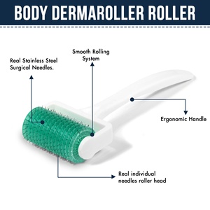 Outil à main de massage à <span class=keywords><strong>rouleau</strong></span> de Derma de grand corps personnalisé pour la croissance des cheveux ciblée sur l'abdomen - Product Image 3