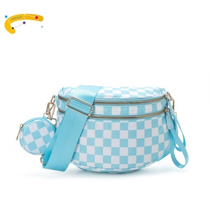 <span class=keywords><strong>Marsupio</strong></span> Trendy 2 in 1 con Motivo a Scacchi, <span class=keywords><strong>Borsa</strong></span> da <span class=keywords><strong>Cintura</strong></span> per Donna, <span class=keywords><strong>Borsa</strong></span> a Tracolla con Portamonete - Product Image 2