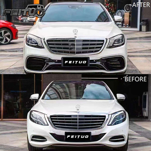 Kit Carrozzeria per Restyling Automobilistico Perfettamente Compatibile con <span class=keywords><strong>Mercedes</strong></span> Classe S <span class=keywords><strong>W222</strong></span> 2014-2020, Conversione in Stile S63 AMG, Paraurti Auto - Product Image 1