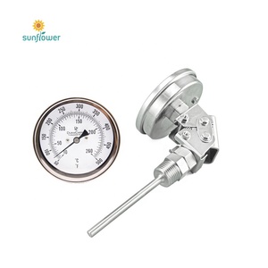 Termómetro bimetálico, puntero Radial, <span class=keywords><strong>horno</strong></span> de tubo de Caldera, <span class=keywords><strong>industrial</strong></span>, con rosca ajustable - Product Image 4