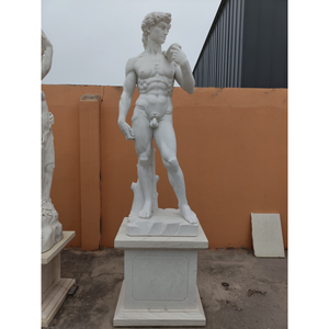 Özelleştirilmiş Dış Mekan Bahçe Dekorasyonu Roma Boyutunda Mermer Çıplak <span class=keywords><strong>David</strong></span> Heykeli El Yapımı Oyma Kolay Temizlenebilir 5 Yıl Garantili - Product Image 5