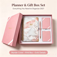 Carnet de notes/journal quotidien A6 à spirale, reliure cousue, couverture rigide en PVC, impression UV, 136 feuilles, idéal pour un cadeau