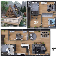 Maisons préfabriquées de forme triangulaire, cabane en A, maison en alliage d'aluminium, maison triangulaire de luxe pour hôtels, maison préfabriquée