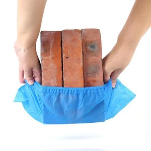 Disposable Non Woven Shoe Covers Blue Grey Thickened 10mm Indoor Home Use Dustproof Non Slip Wear Resistant Student Computer - Product Image 1