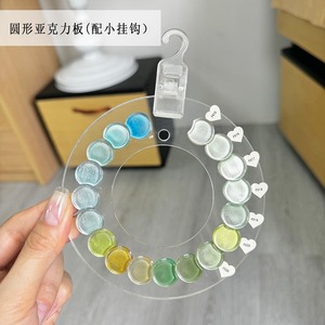 Nouveau design portable : Présentoir carré rose en acrylique pour ongles, idéal pour salon et sélection de couleurs de vernis gel DIY - Product Image 5