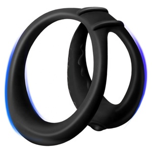 <strong>Factory</strong> Direct Men's Double Cock Ring Delay Ejaculation <strong>Penis</strong> Sex Toys - Product Image 2