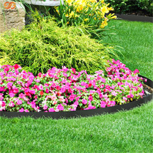 Paquete de 6 Bordes de Jardín Rectangulares Modernos de Metal Galvanizado Negro de 8 Pulgadas, Acabado Natural, Duraderos, para Montaje en Suelo Exterior - Product Image 3