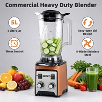 Blender Dapur Komersial, Juicer, Mixer Basah dan Kering, Penggiling, Mesin Penghancur Es Smoothie yang Kuat, Pengolah Makanan