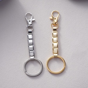 New Trendy Italian Bracelet Charms <b>Key</b> <b>Ring</b> Waterproof Stainless Steel Diy <b>Silver</b> Rose Gold Italian Charm <b>Key</b> Chain - Product Image 3