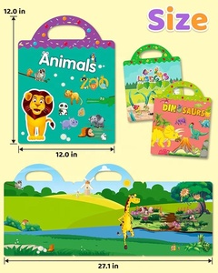 Usine en gros autocollant collection <span class=keywords><strong>livre</strong></span> activité personnalisé mignon vintage journal enfants blanc réutilisable autocollant <span class=keywords><strong>livre</strong></span> pour enfants - Product Image 2