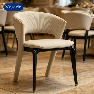 Modern Curved Back PU Leather <b>Dining</b> <b>Chair</b> with Gold Metal Legs Eco-Friendly Armless Side <b>Chair</b> for Home & Bathroom Use - Product Image 1