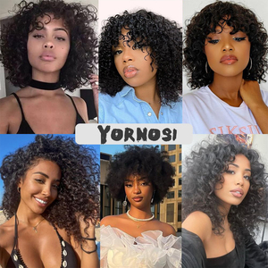 วิกผมบ๊อบแบบไม่มีเชือกผูก <span class=keywords><strong>ท</strong></span>ำจากผมแท้บราซิลแบบเรมี่เวอร์จิ้น ลอนลึก ผลิตด้วยเครื่องจักร ไม่มีลูกไม้ ไม่ต้องใช้กาว ลูกไม้ HD สีธรรมชาติ <span class=keywords><strong>ท</strong></span>รงลอนคลื่น - Product Image 6