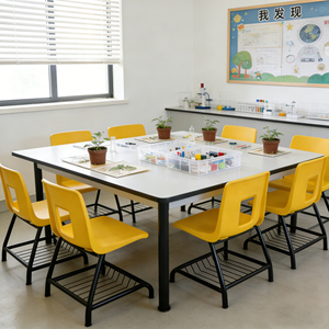 Customization Yellow PP Modern Ergonomic Study <strong>Chair</strong> with Storage Basket Eco-Friendly Durable Design for School &amp; Office Use - Product Image 2