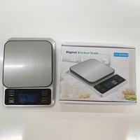Báscula de cocina de pesaje de dieta de alimentos precisa inteligente 5kg 10kg báscula de balanza de cocina de acero inoxidable