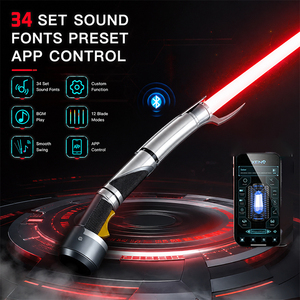 LGT Saberstudio Ronin <span class=keywords><strong>Sabre</strong></span> Laser, Couteau Léger, <span class=keywords><strong>Sabre</strong></span> de Duel Lourd, Épée Katana, Son Fort, <span class=keywords><strong>Sabre</strong></span> de Duel Force Métal pour Cos - Product Image 1