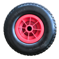 Roue en mousse PU de 10 pouces pour chariot de jardin, pneu en PU avec roulement à billes, roue robuste, vente en gros