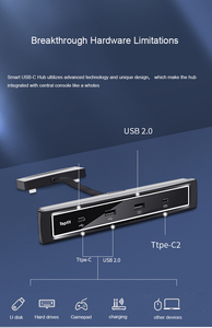 Chất Lượng Cao 4 Trong 1 Trạm Sạc Tốc Độ Loại Máy Tính Xách Tay <span class=keywords><strong>Hub</strong></span> <span class=keywords><strong>Usb</strong></span> Có Đầu Đọc Thẻ Cho Tesla Model 3 Phụ Kiện - Product Image 3