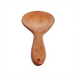 Ensemble d'ustensiles de cuisine en bois d'acacia, 5 pièces, cuillères de cuisine en bois, spatule, louche, spatule à retourner, cuillère de service, résistant à la chaleur - Product Image 6