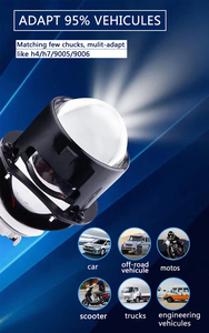 Super Bright 55w <span class=keywords><strong>2</strong></span>.5 pollici Bi-LED lente del proiettore faro installazione Non distruttiva rimontato lampadina nascosta alogena originale - Product Image 3