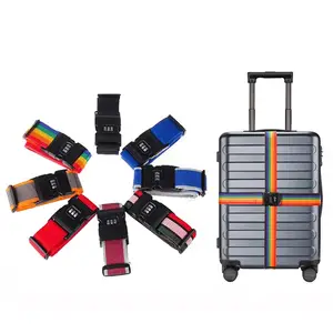 Tsa Lock Custom Elastic Personalized Luggage Belt Strap For Traveling