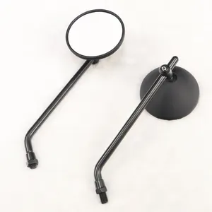 Motorcycle side mirror scooter round rearview rear view mirror for Cafe Racer Harley XL 883 Vespa