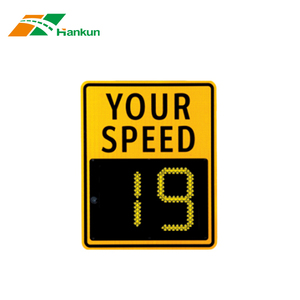 Xách Tay Đường Cao Tốc Xe Ô Tô Tốc Độ Giới Hạn Cảnh Báo Thiết Bị Hiển Thị Năng Lượng Mặt Trời Led Radar Tốc Độ Dấu Hiệu - Product Image 2