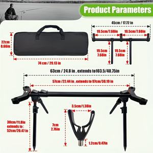 Support <span class=keywords><strong>de</strong></span> canne à pêche <span class=keywords><strong>de</strong></span> style européen pour <span class=keywords><strong>la</strong></span> pêche à <span class=keywords><strong>la</strong></span> <span class=keywords><strong>carpe</strong></span>, support <span class=keywords><strong>de</strong></span> canne à pêche en alliage d'aluminium pour <span class=keywords><strong>la</strong></span> pêche en mer, combinaison <span class=keywords><strong>de</strong></span> supports - Product Image 2