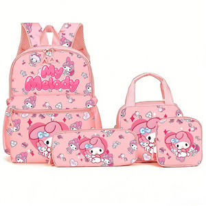 <span class=keywords><strong>Mochila</strong></span> <span class=keywords><strong>Escolar</strong></span> de Gran Capacidad con Dibujos Animados de <span class=keywords><strong>Kuromi</strong></span> para Niñas - Product Image 4