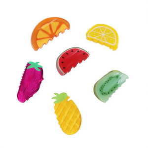 Pinza para el pelo Angelina Fruit Series de 8 cm, accesorio para el cabello para mujer, bonita, de uso diario, de plástico, de alta calidad - Product Image 1