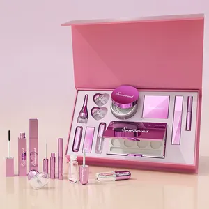 Set kemasan kosmetik make up organizer hadiah kit produk makeup lengkap & alat set eyeshadow palet makeup set