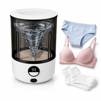 Lave-linge portable sans fil tout-en-un mini automatique étanche en plastique de qualité supérieure pour sous-vêtements et chaussettes