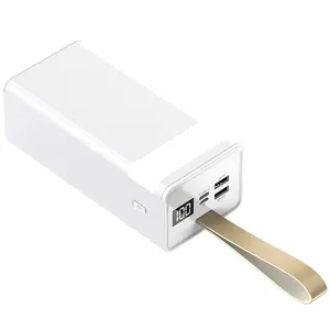 2023 prodotti più venduti 40000mah 50000 mah Power Bank ad alta capacità con lampada a Led caricatore Usb portatile elettronica di consumo