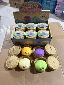 <span class=keywords><strong>Jouet</strong></span> à presser en forme de petits pains, visage souriant, coloré et mignon, confortable à tenir, à récupération lente, non toxique et inoffensif - Product Image 6