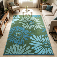 Tapis moelleux de luxe pour la maison, tapis vert antidérapant et doux pour le salon, la salle à manger, tapis personnalisés pour la chambre à coucher