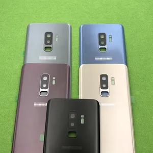 สำหรับ Samsung Galaxy S9 Plus G965 SM-G965F G965FD โทรศัพท์กระจกด้านหลังแบตเตอรี่กรณี S9 + ฝาครอบกล้องถ่ายรูป