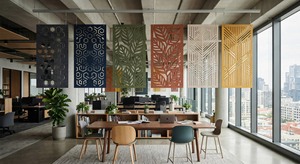 Écran Acoustique Suspendu en Feutre PET – Cloison Sonore Moderne et Écologique pour Bureau et Salon Extérieur - Product Image 3